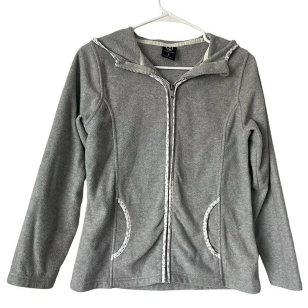 Lands End Full Zip‎ Hoodie Size L Stars
